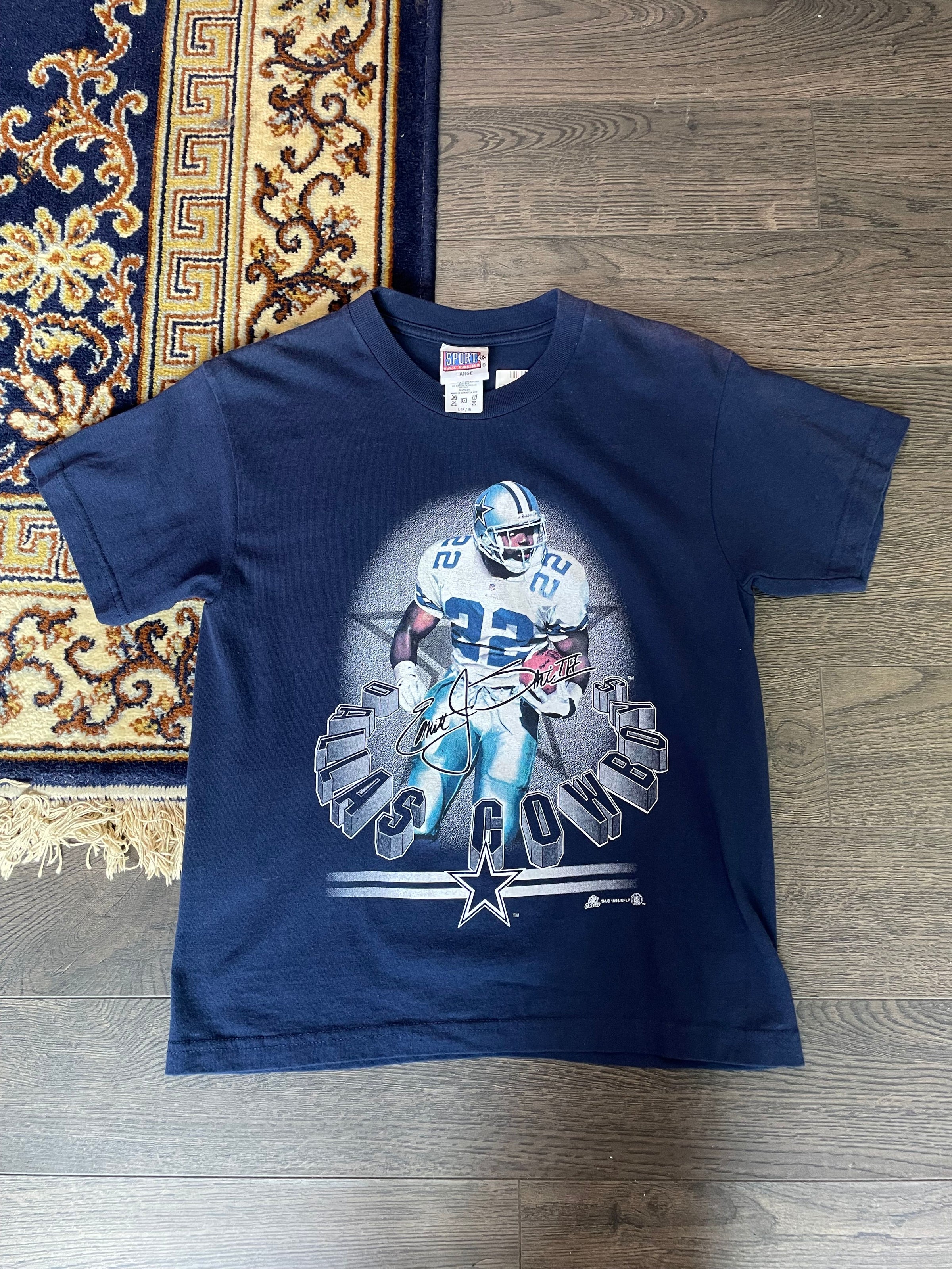 Vintage Emmitt Smith Dallas Cowboys '98 Tee Size Small